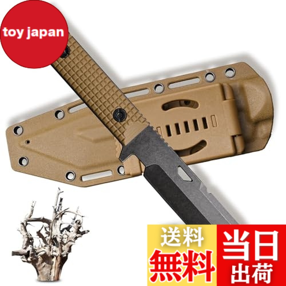 【貨物輸送無料】Irai Utaki アウトドア九寸五分 カクテルドレス九寸五分【追逐】フルタングナイフ ストーンウォッシュDC53鋼 上滑り打ちきりG10手持ち部分 刃厚6粍 膳立て 斧 バトニング フェザリング 難民キャンプ カイデックスシース付