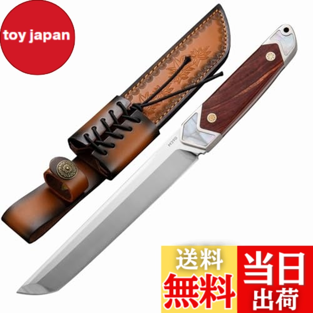 【貨物輸送無料】Irai Utaki アウトドア九寸五分 カクテルドレス九寸五分 高カーボン鋼 フルタング社会システム サクラ色木材と白蝶貝製手持ち部分 肉厚6粍 キヤンプ 丸焼き 狩り立てる取りこわす キャンプギア 革カクテルドレス属する