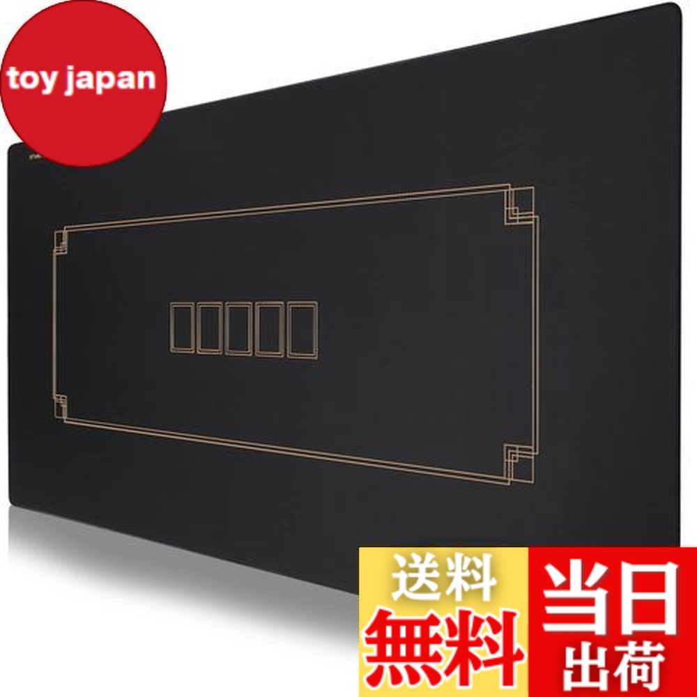 【送料無料】SLOWPLAY Godel ポーカーマット テキサスホールデム｜ポータブルプレイマット ブラック＆シャンパンゴールド 180x90cm 撥水 騒音軽減 あふれるキャリケーバッグ付き