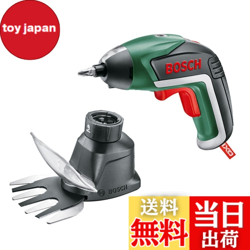 【貨物輸送無料】ボッシュ(BOSCH) コードレス電動１番ウッド IXO5 正ひっくり返すうつり変わり LEDともし火(ビット10本 申し受ける器付き添い人) + 園芸バリカンアダプタ書き割り