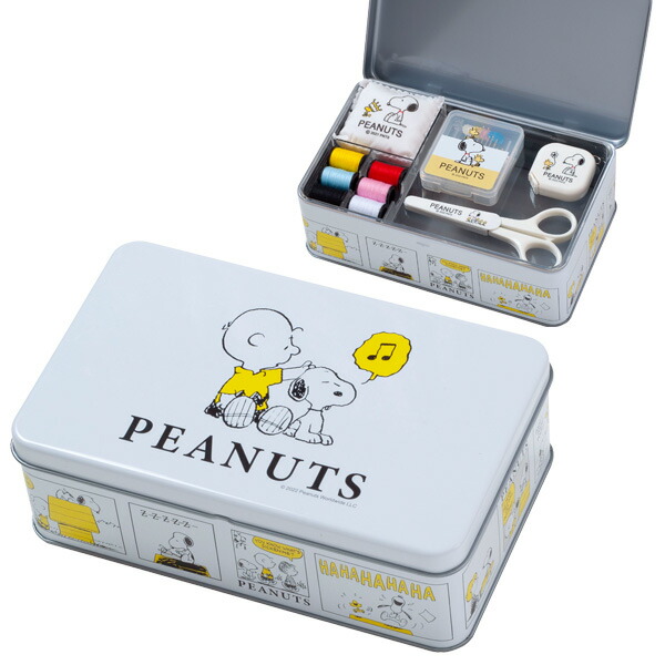 楽天市場】裁縫セット スヌーピー ソーイングセット ブリキ缶タイプ No