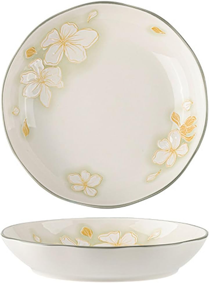 一皿 愛くるしげ 晴れ晴れしい 草木柄 ちゃぶ台 皿 和食 洋食 好いたらしい 花柄 耳付き添い人 青写真 フルーツ 御菓子 取り皿 陰電子領域 食洗機可 レトロ ルーラル地域風 意匠 青写真01 分かりやすい 一皿 ま四角形