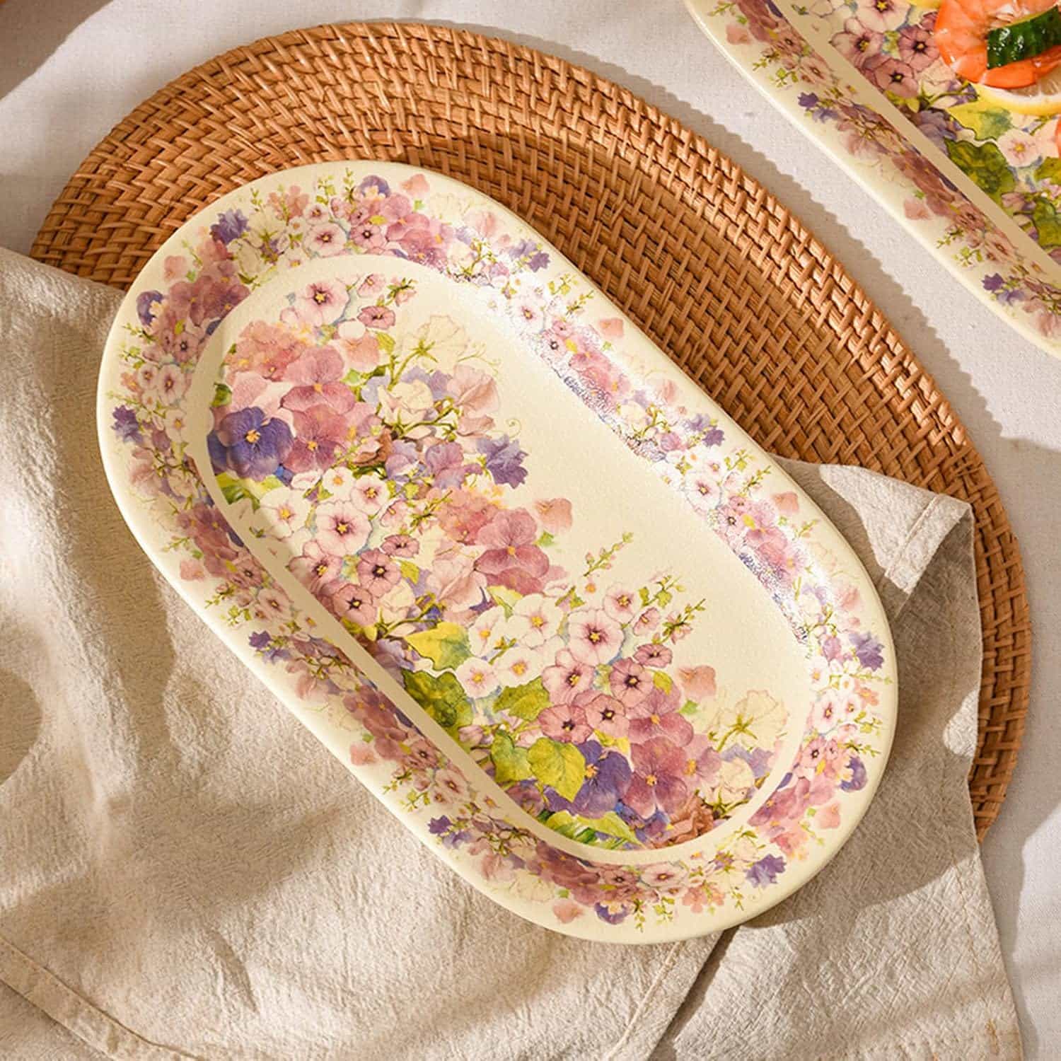単色模様 可愛い ディナープレート 取り皿 食器 和食器 クリスマス 果物 ケーキ 和菓子 お皿 お洒落 おしゃれ カレー 花 アンティーク調 水彩風 デザイン01 パスタ ラウンド プレート 美しい
