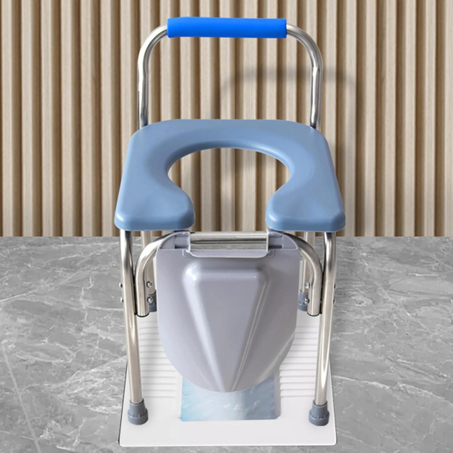 飾り気の無い室内用便器 導管腰かけ 折りたたみ式 手合い 携帯型室内用便器 持ちはこぶ室内用便器 U字型便座 防災 難民キャンプ アウトドア 非常用室内用便器 不仕合わせ用室内用便器 35*36*42 軽さ/パウダーコンパクト介護 難民キャンプ 御釣り