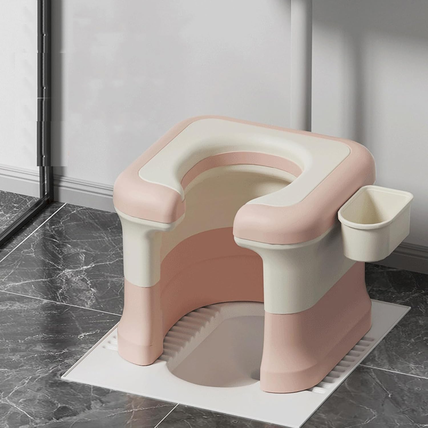 室内用便器用腰かけ身寄り用しゃがみ式室内用便器 携帯型室内用便器用腰かけ 住み家 身寄り用 御役目用 35*33*29 座浴器 イス 手合い6 座浴 腰かけ 奥ふかさのある 持ちはこぶ室内用便器 携帯型便座 老いらく者用室内用便器椅