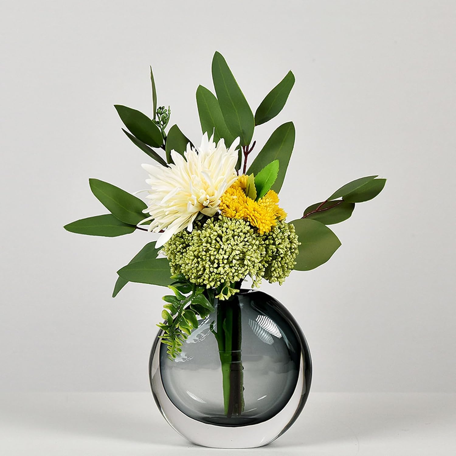 造花 インテリア 03セット 玄関 かわいい 枯れない フラワーアレンジメント 茶の間 室内 オフィス デスク リビング F ナチュラル 和モダンな空間演出 現代的な装飾 プレゼント ガラス製花器付き