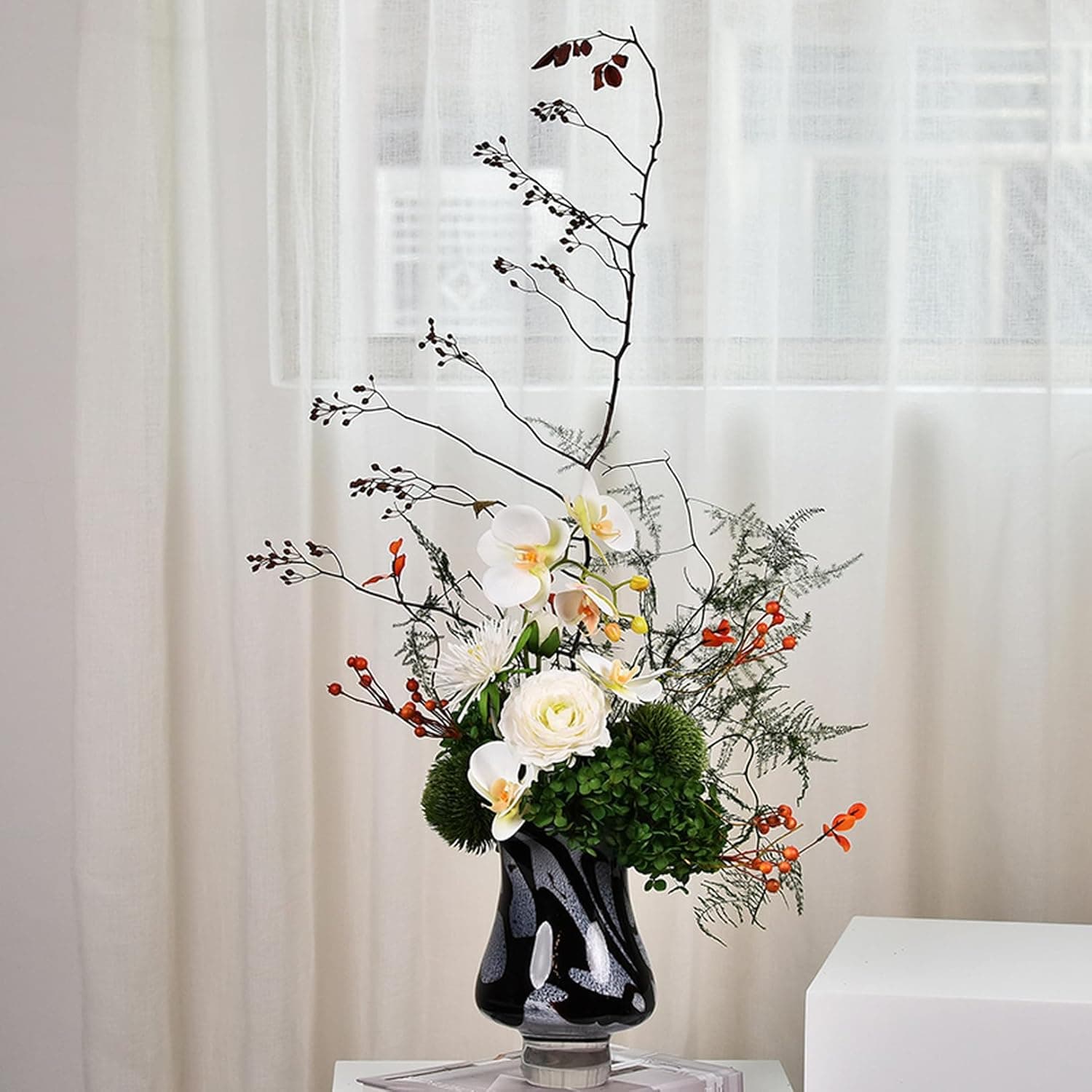 人工観葉植物 生け花 F フラワーアレンジメント デスク装飾 モダン 人工グリーン 卓上飾り インテリア 05セット リアルな質感 生気に満ち 茂る外観 フラワーアート ホテル ビジネス空間向け 軽奢 45,041円