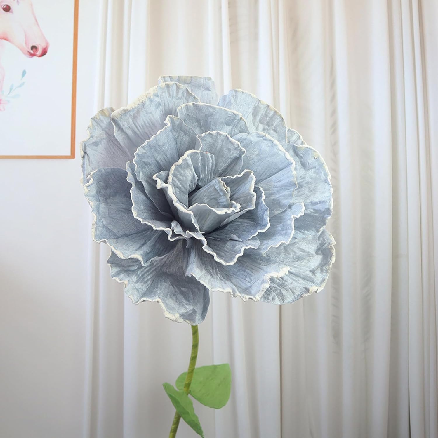 薔薇造花 フェイクフラワー 色合い2 大型 名取り草の造花 大輪 室内装飾 事務室 端っこ飾り付け 紙やすりお花 ジャンボ フェイクグリーン 引っ越し喜び事 特大大いさ 人工観葉草木 高さ約1.4M 花・観葉植物-花・ガーデン・DIY-造花