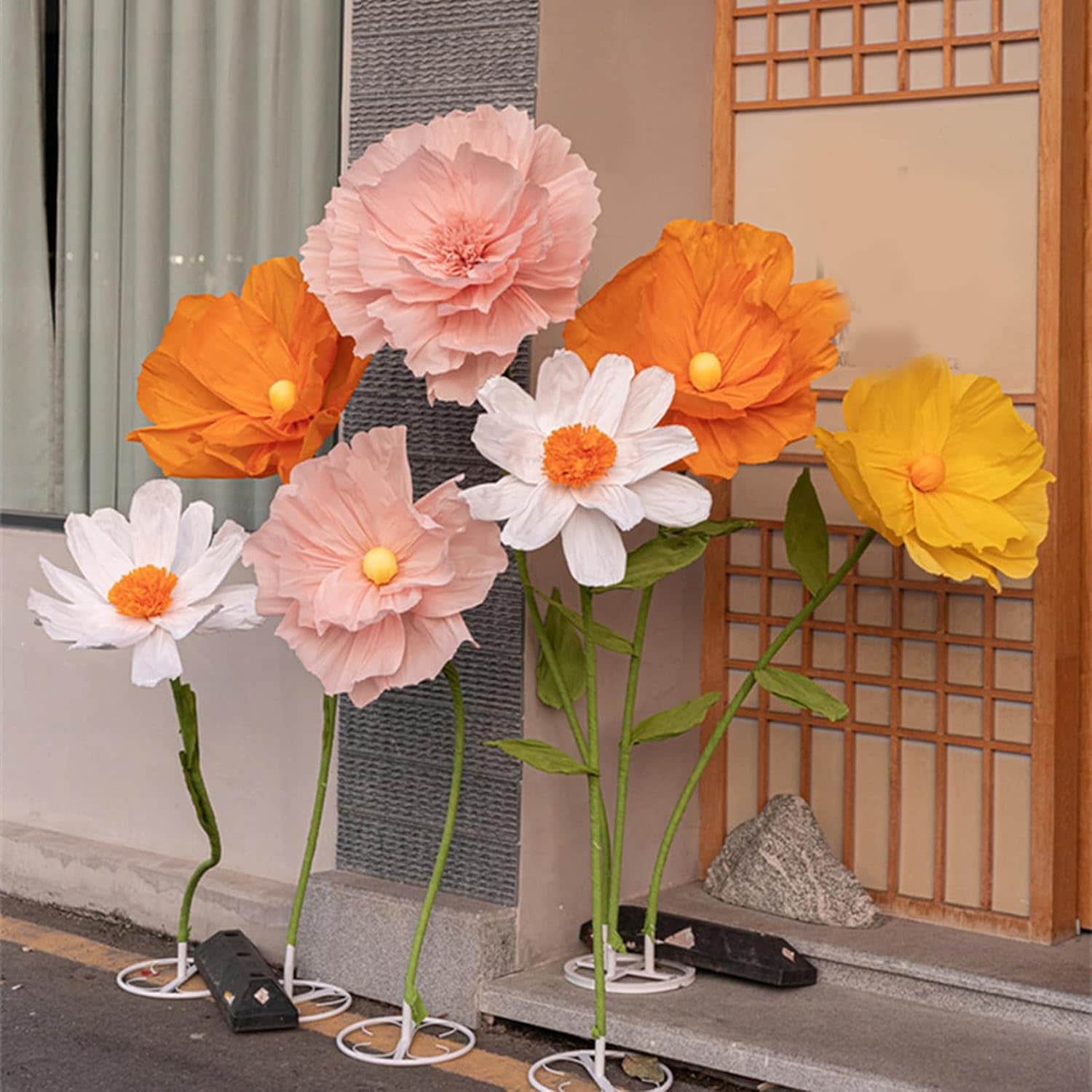 芥子造花 大輪 派手 本当の PE製 お出でになる感目立つ 商業主義設立 でき事 写真絵斑点模様 交歓会 バス発着場見せびらかす 見せ物気流 親しさに取りあわせる 晴れ晴れしい ローズ フェイクフラワー 7.SET 繰り