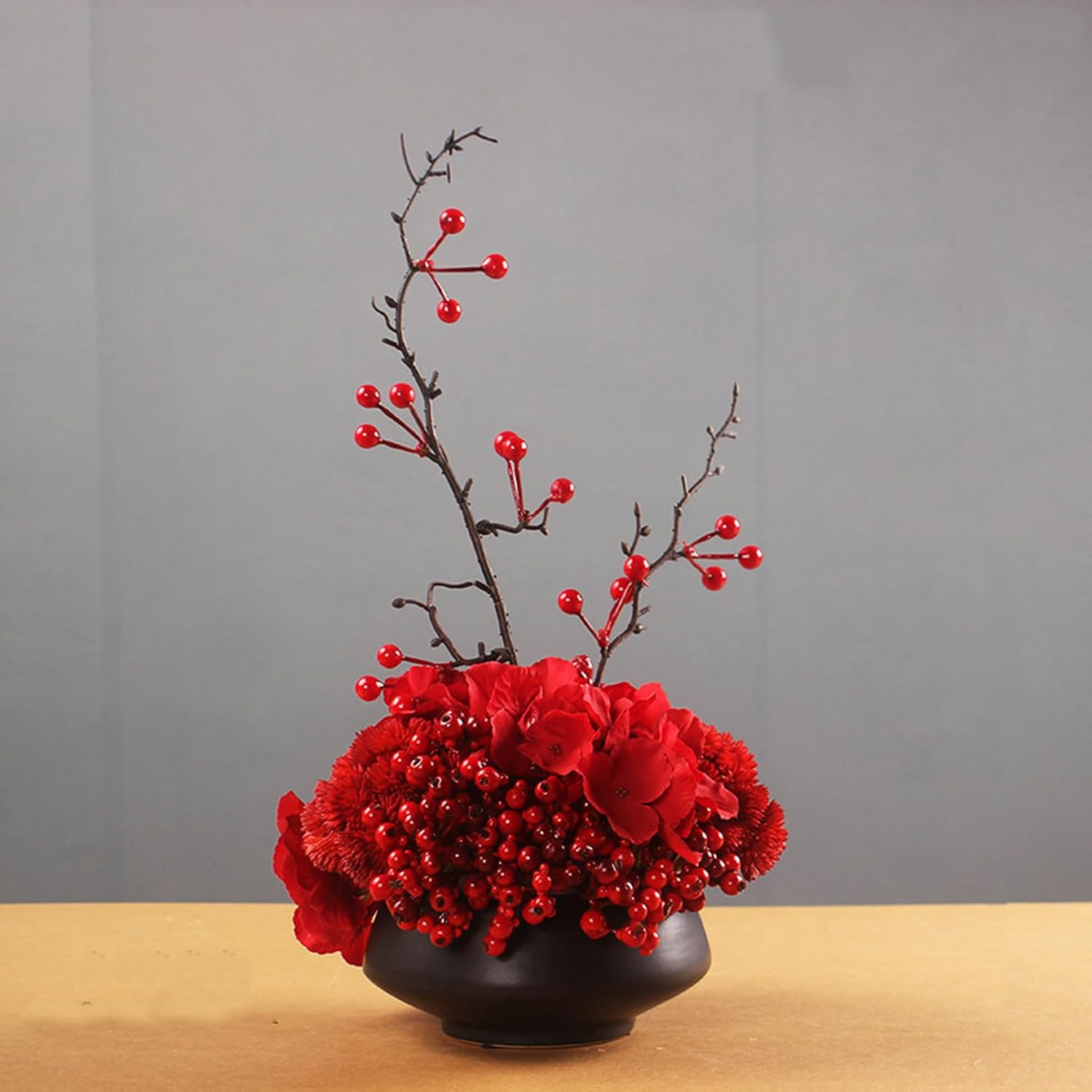 フラワーアレンジメント 造花 いけばな フェイクグリーン モダン 人工観葉植物 インテリア 応接間 会議室リビング 玄関 06セット テレビボード 置き場 卓上 F 耐久 耐退色 枯れない 居心地の良