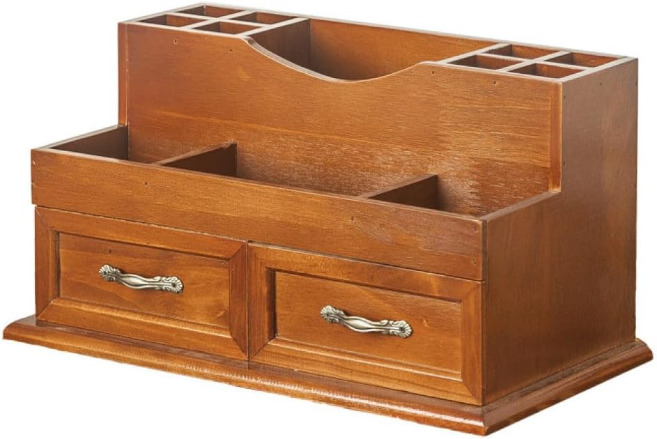 ヴィンテージ 木製 大容量 ジュエリーボックス コスメボックス メイクボックス 収納ボックス 小物入れ 文房具 薬 棚 ミニチェスト ミニ チェスト F 卓上収納 卓上チェスト デスク収納 ブラウン