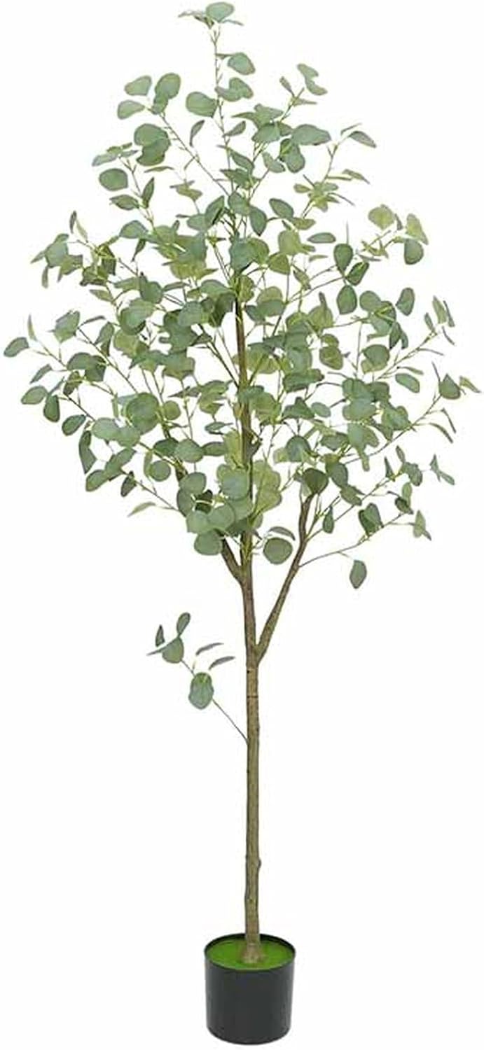 ユーカリ 屋外用 観葉植物 庭木 120cm 植木 常緑樹 常緑高木 フェイクグリーン 人工観葉樹 造花 シンプル オフィス 室内 モダン インテリア 大型 おしゃれ 枯れない花 害虫駆除不要 鉢植え|Funny Life 店