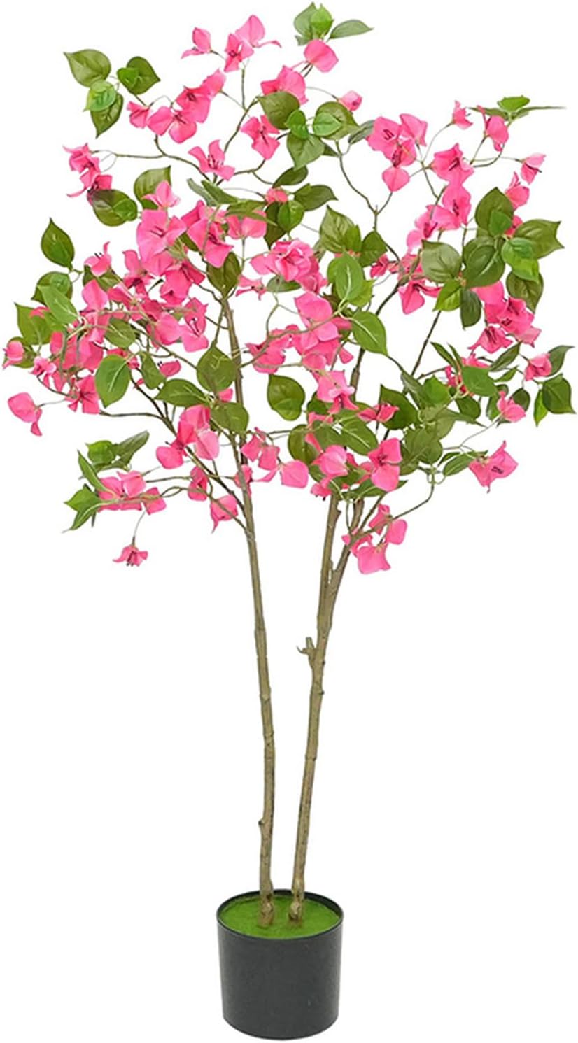 フェイクグリーン 人工観葉植物 造花 観葉植物 グリーンインテリア プレゼント フェイク植物 観葉樹 大型 鉢植え 植木 簡単保? 水やり不要 害虫駆除不要 ピンク色 フェイクツリー ブーゲンビリア｜Funny Life 店
