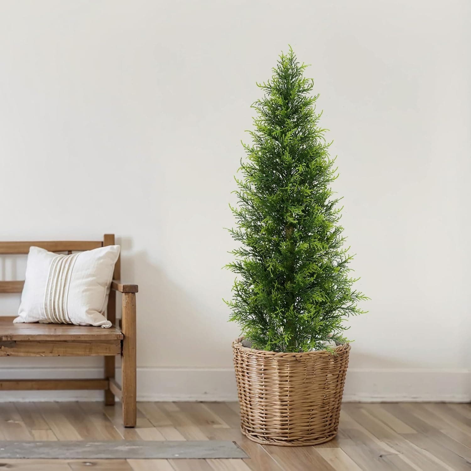 松の木 クリスマスツリー 人工観葉植物 フラワー 造花 観葉樹 フェイクグリーン 大型 幸福の木 90cm フェイク植物 店舗 エントランス 会議室 オフィス ホテル ルーム 開業祝い 開店祝い 引越｜Funny Life 店