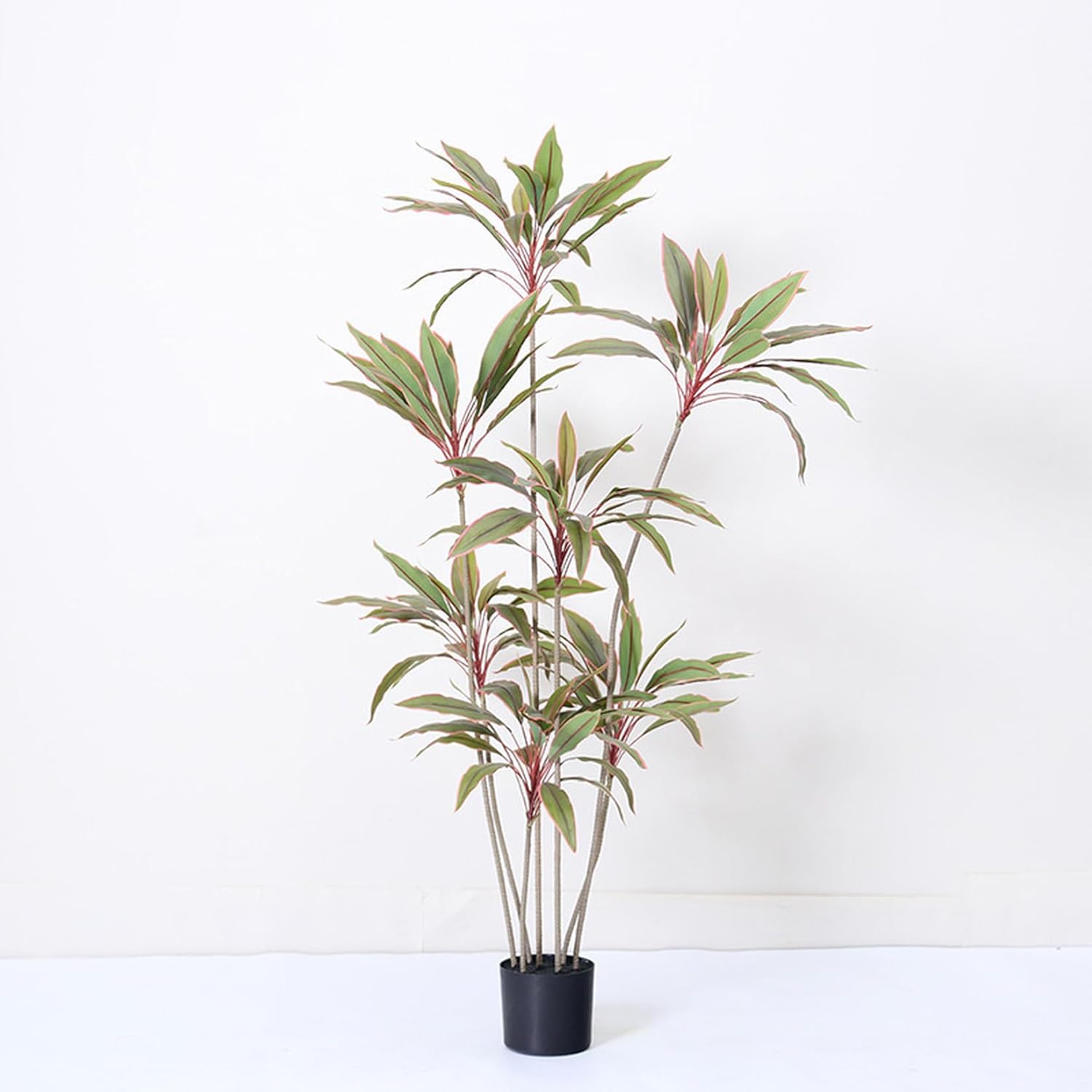ドラセナ 幸福の木 人工観葉植物 大型 軽量 水やり不要 レッド 害虫駆除不要 鉢付き 屋内用 180cm フェイクグリーン 造花 シンプル 人工ツリー インテリア 玄関 オフィス 室内 鉢植え おし｜Funny Life 店