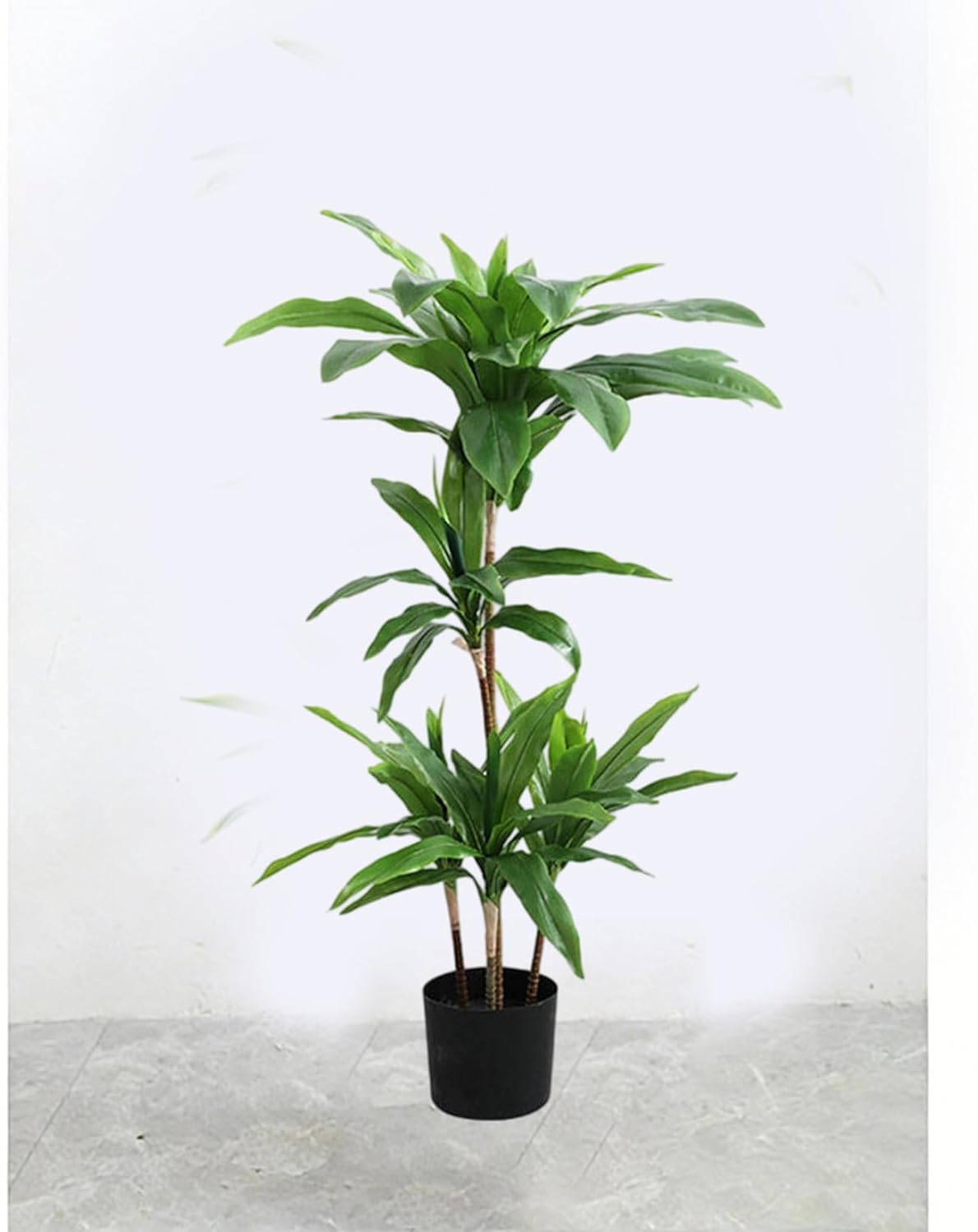 フェイクグリーン ドラセナ 一体型 人工観葉植物 鉢付き 常緑樹 おしゃれ インテリアグリーン 水やり不要 180cm 枯れない 盆栽植物 観葉植物 フェイク植物 玄関 オフィス 室内 屋外対応 ギフ|Funny Life 店