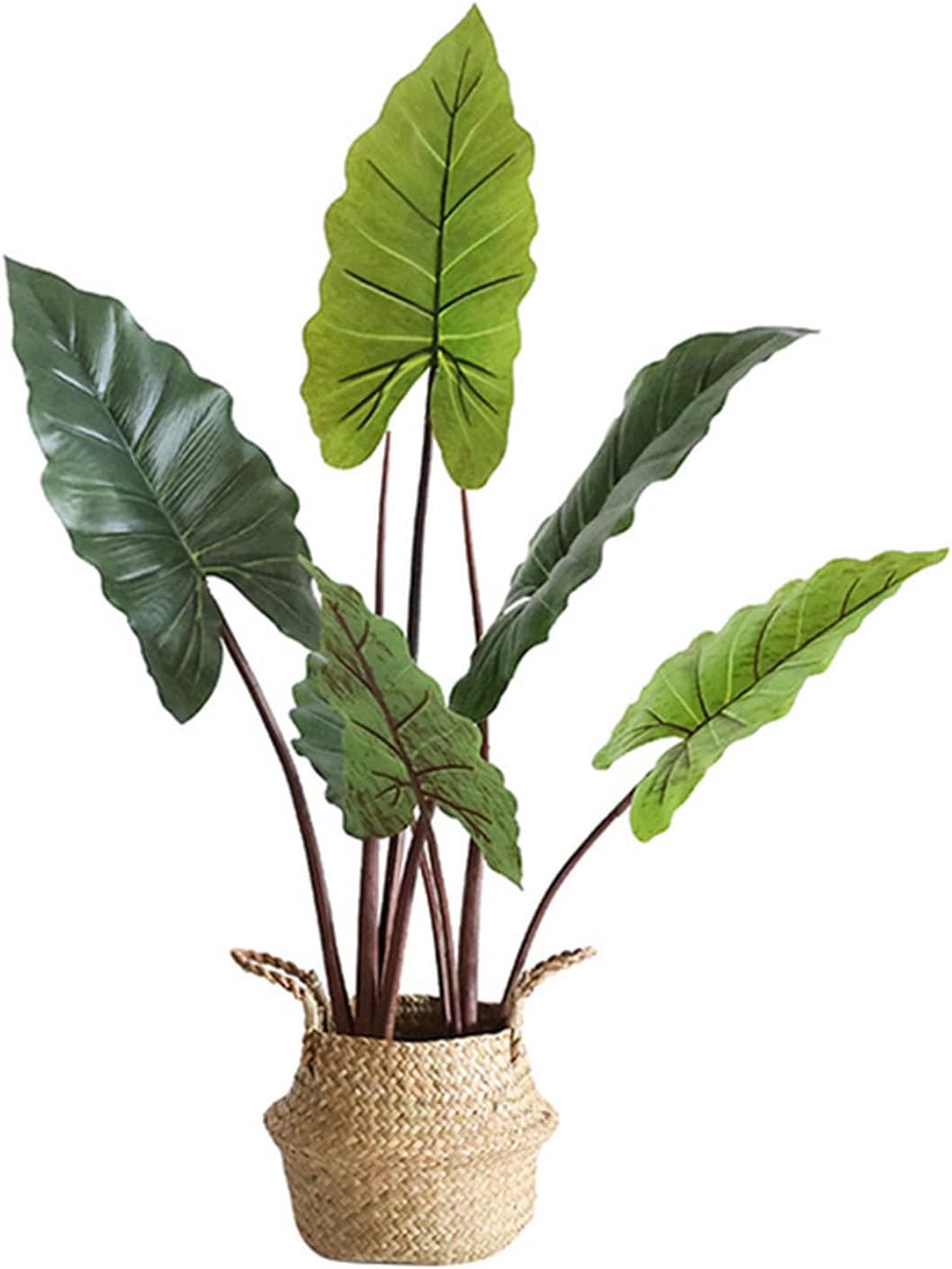フェイクグリーン 人工観葉植物 インテリアグリーン アロカシア 造花 室内 家庭 オフィス おしゃれ お祝い ギフト 鉢植え フェイク植物 大型 中型 ミニ 本物そっくり 160cm お手入れ不要 枯|Funny Life 店
