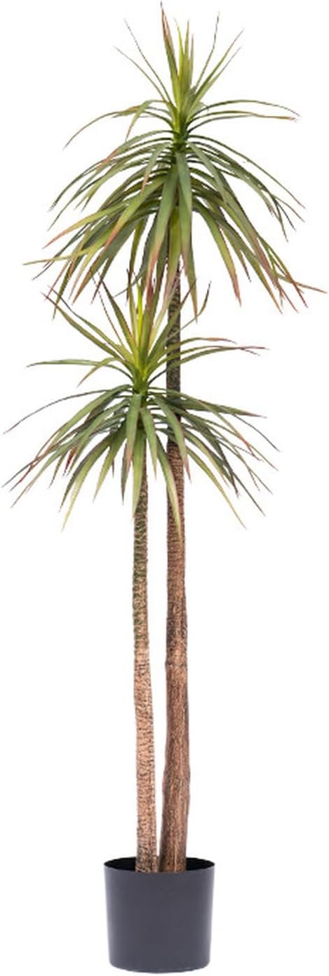 人工観葉植物 人工ユッカ 大型 フェイクグリーン 本物そっくりの人工植物 人工樹木 インテリアグリーン 観葉樹 植木 お手入れ不要 枯れない 裏庭 屋内 115cm オフィス お祝い 室内装飾 現代的|Funny Life 店