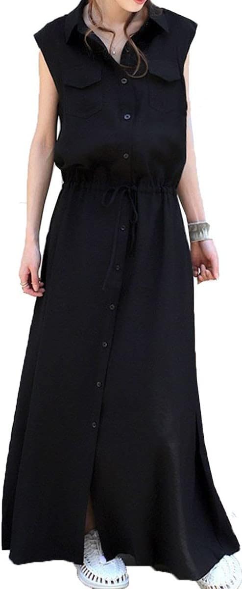 シャツワンピース レディース ワンピース ロングワンピース マキシワンピース ドレス シャツ カーディガン コート ノースリーブ ギャザー フリル フレア ミモレ丈 ロング マキシ丈 カジュアル ウエ
