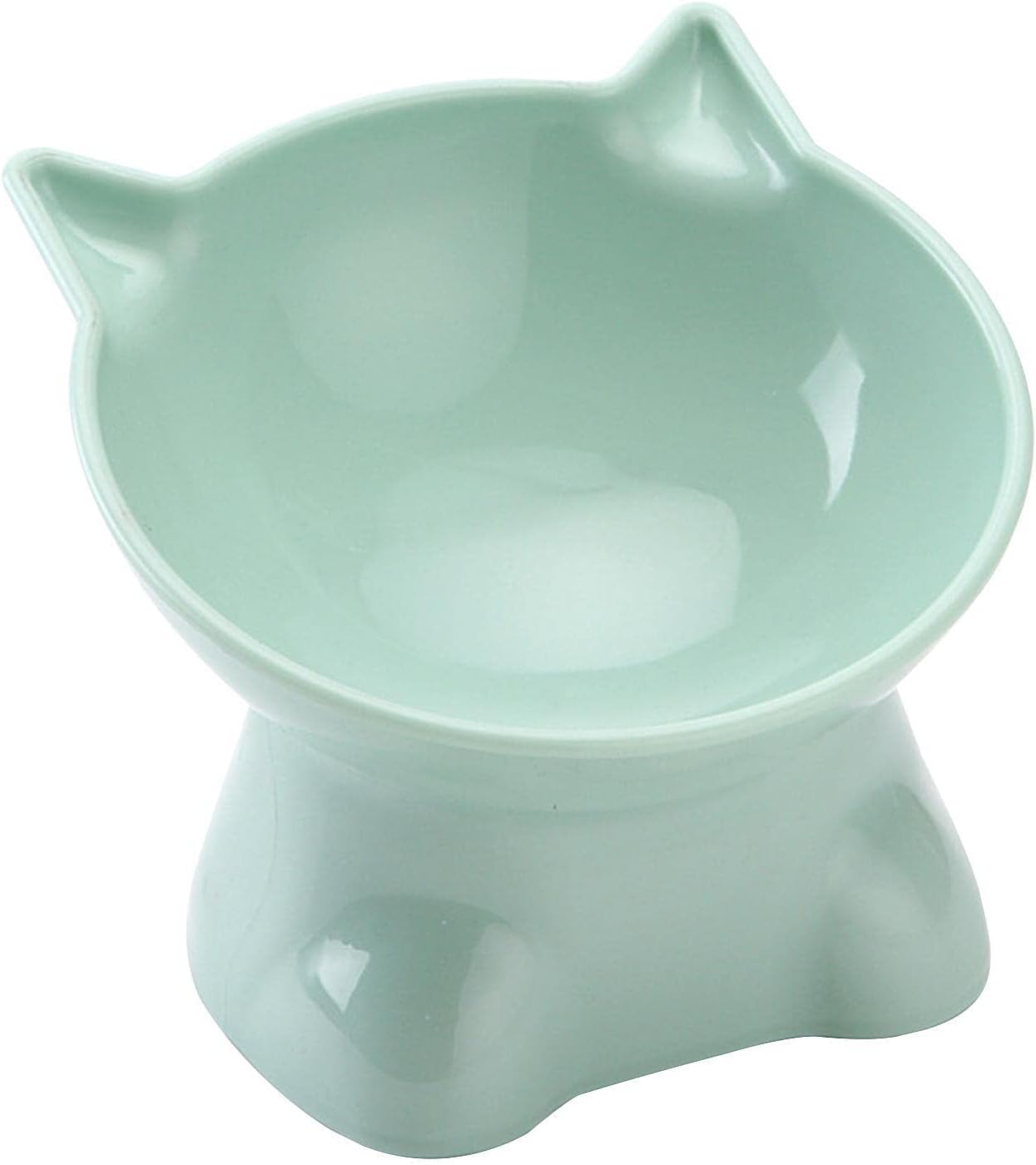 猫 フードボウル 陶器食器 15度の傾斜 首や腰の負担を軽減し 吐き戻し防止 猫 食器 猫 餌入れ 猫用 脚付フードボウル 猫 皿 食器 猫 餌入れ 水飲み用 猫用品 犬猫兼用食器 5.31インチの上