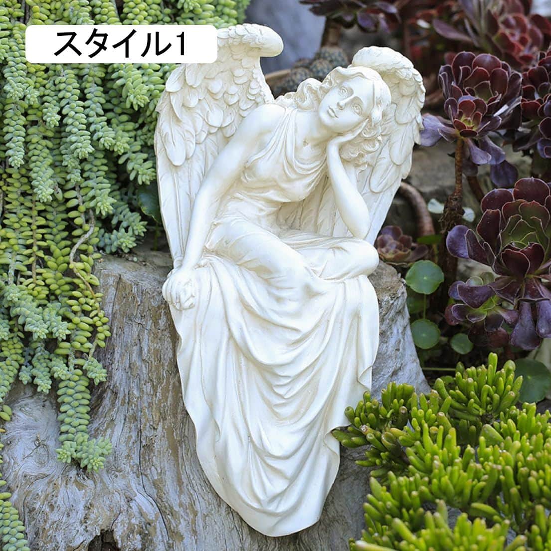 美しき天使 アート 天使 置物 オブジェ オブジェ アンティーク風 インテリア 芸術的 樹脂彫刻 リビング 寝室 部屋 エレガント シンプル ギフト プレゼント 妖精 置き物 スタイル3 平和 F 祈|Funny Life 店
