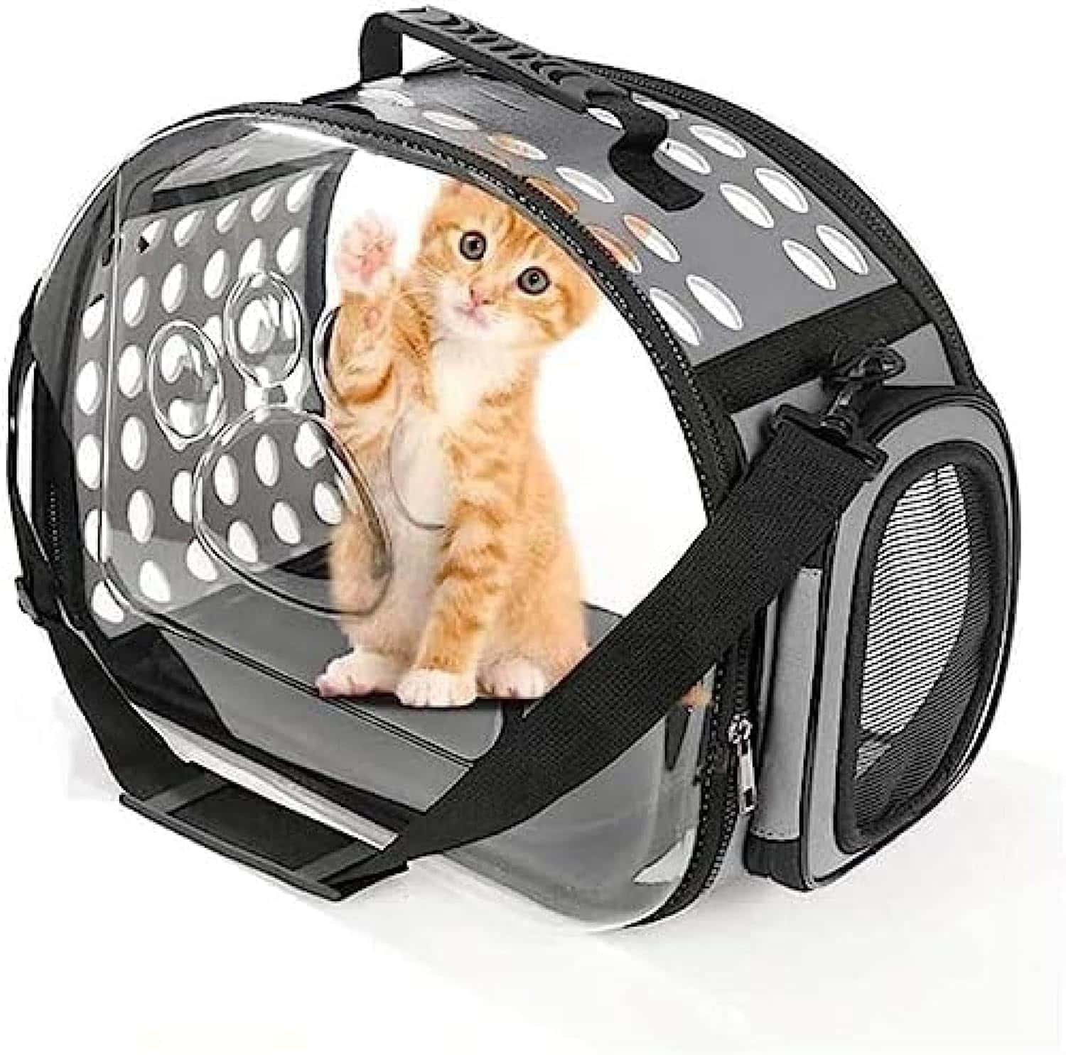 猫 キャリーバッグ ペット用 折りたたみ透明 キャリーケース かわいいペット用品メッシュキャリーバッグ リュック 猫 2WAY 小型犬用 通気性 軽量 旅行 通院 顔出し 顔出し キャリーケース 2W｜Funny Life 店 17,996円