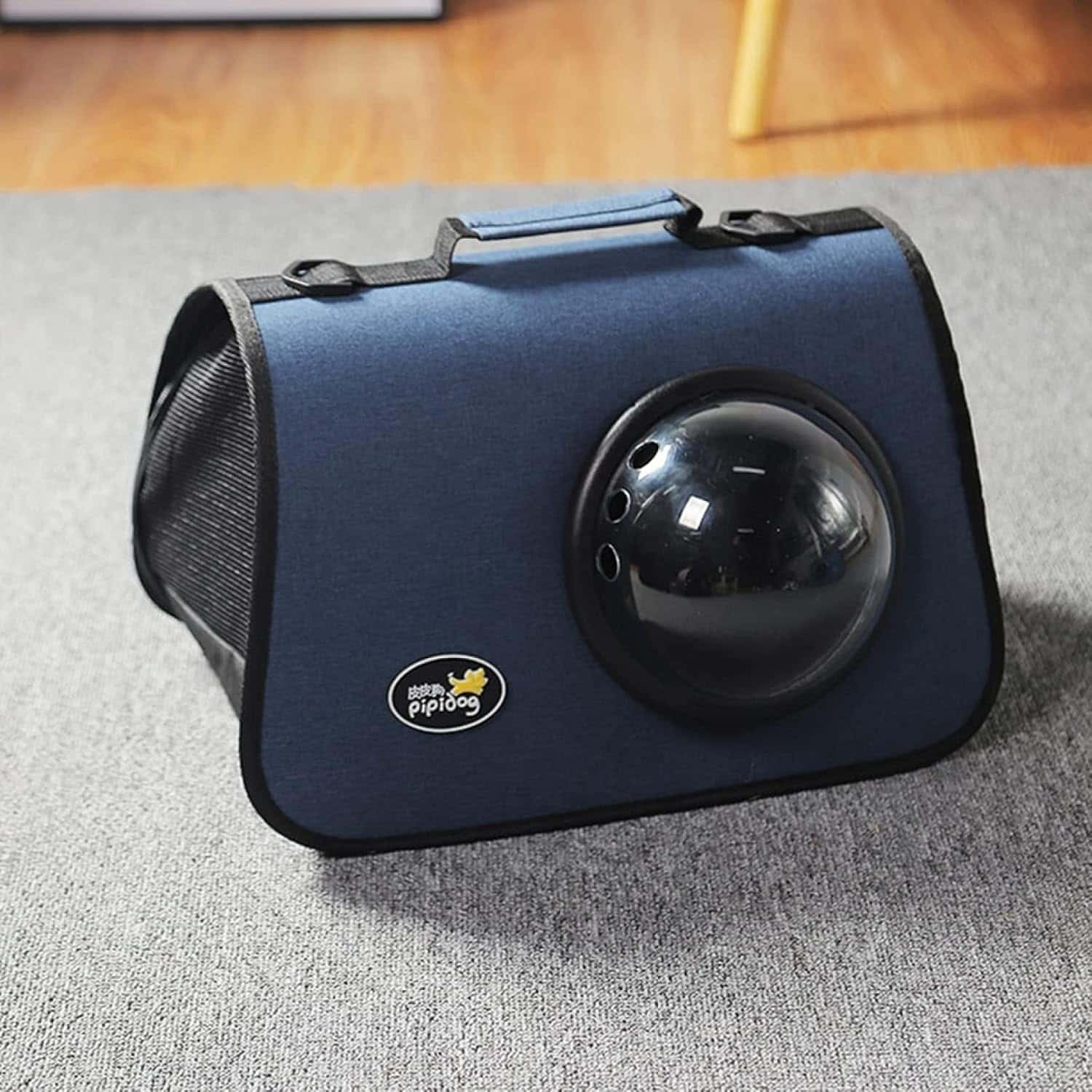 ペットキャリーバッグ 猫 キャリーケース ショルダーバッグ うさぎ 透明ドーム ショルダーベルト付き 通気性 荷重6kg 手提げ 車載/ドライブ/キャンピング/旅行/通院/災害避難用 ペットバッグ ネ|Funny Life 店