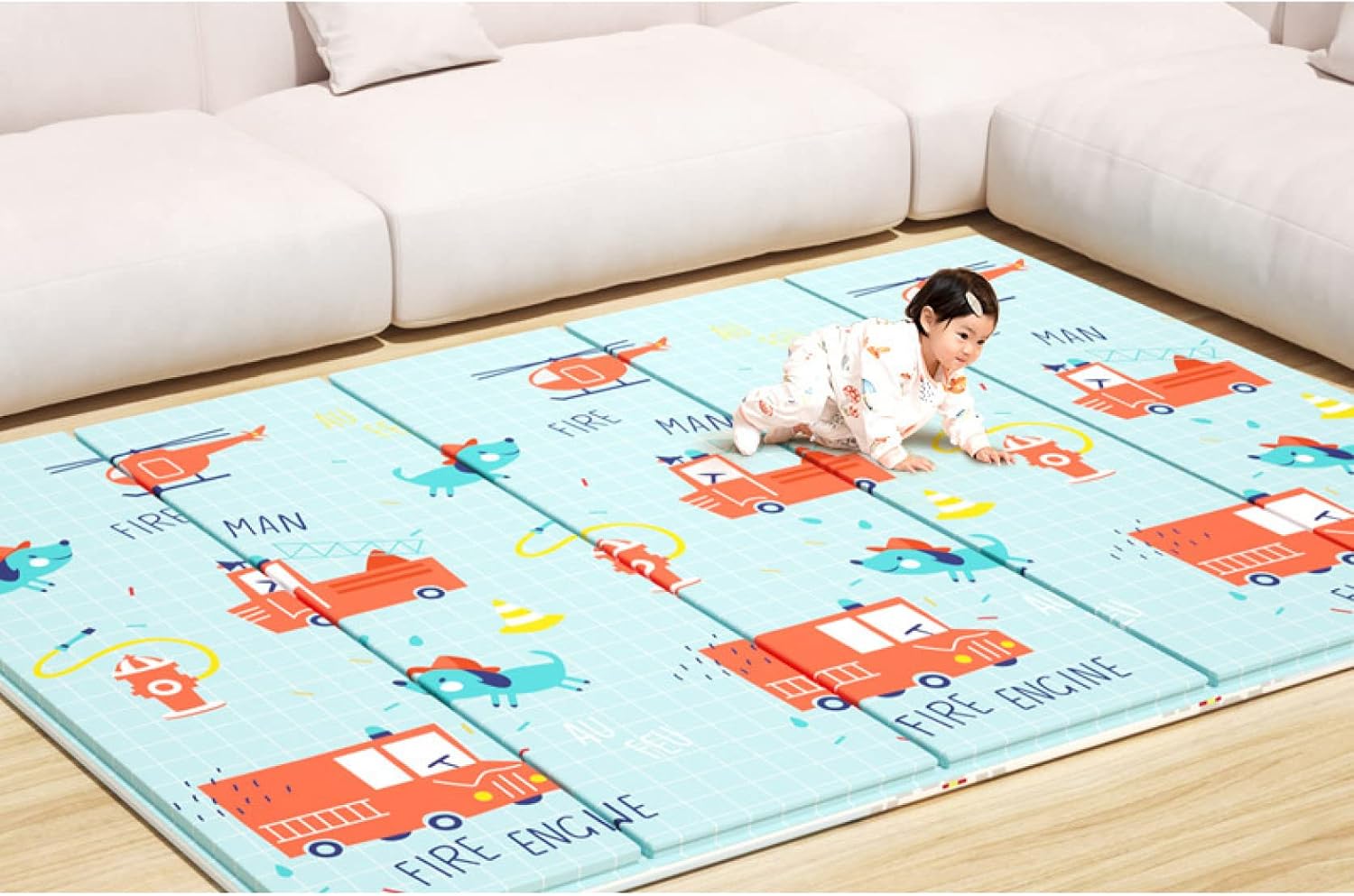 ベビープレイマット ベビーマット 遊びカーペット XPEエコ素材 柔らかな肌触り 折り畳み可能 吸水 速乾 玩具敷物 両面使用 子供 2歳 3歳 母の日 トレーニング 家庭用 教育促進 保育園 175｜Funny Life 店