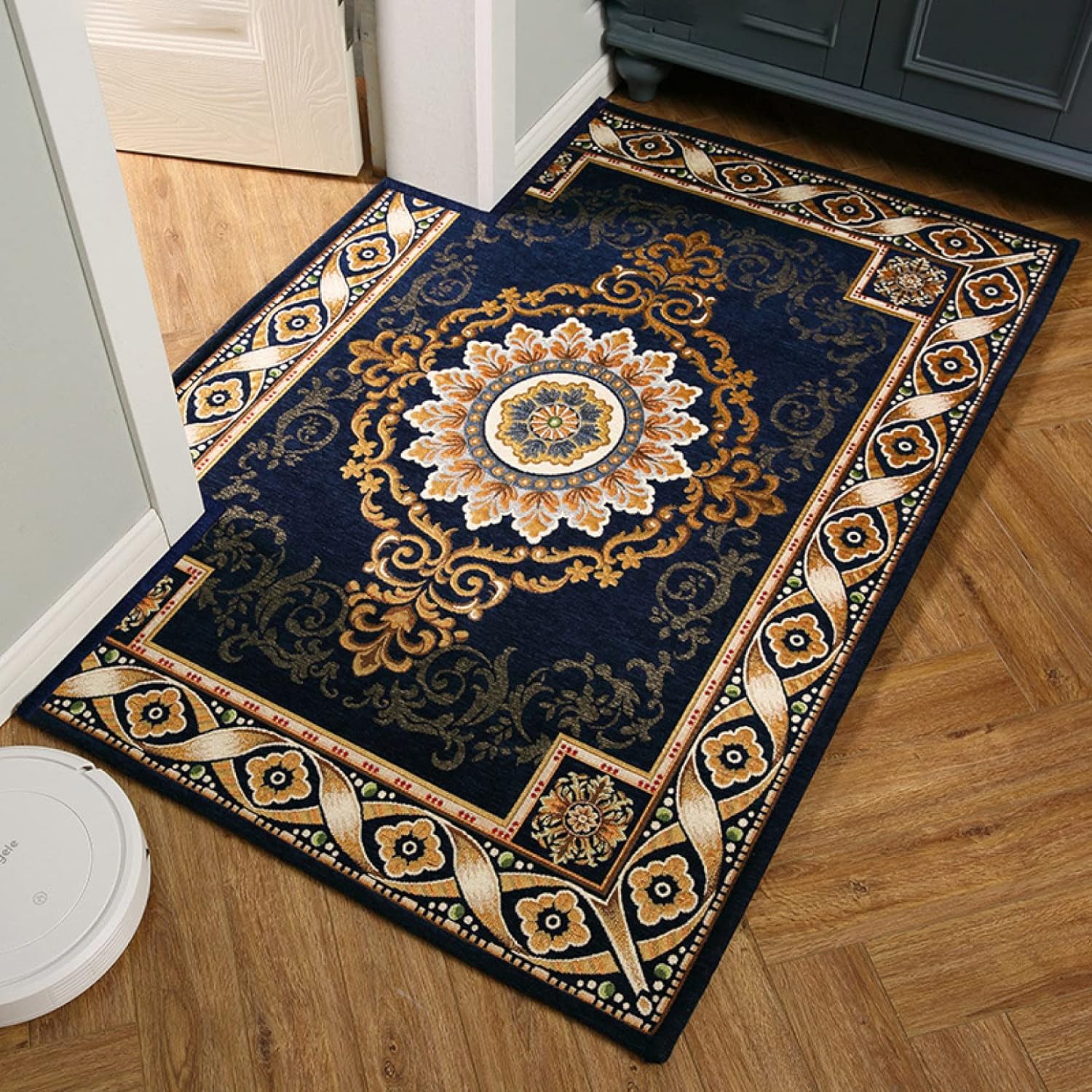 ドアマット 北欧 おしゃれ 滑り止め エスニック 泥除け カラー 吸水 洗える 玄関マット 室内 風水 業務用 80*120cm 家庭用 インテリア リビング 寝室用 モダンラグ マット 雰囲気アップ