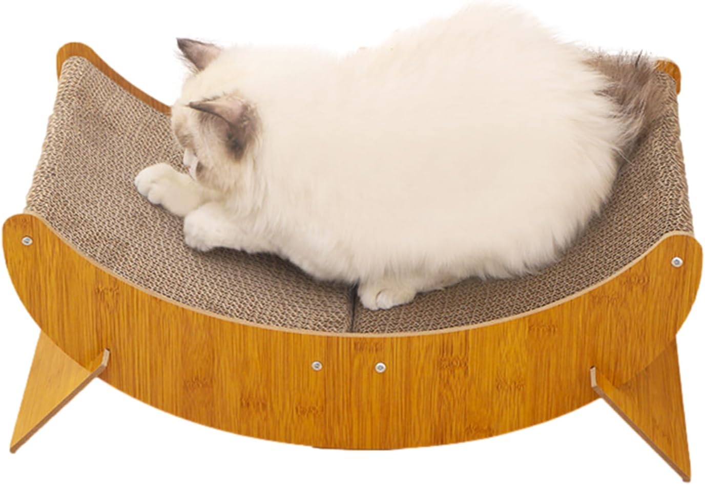 ボール紙の猫爪とぎ 猫用ボール紙パッドおもちゃ - 再利用可能な段ボールスクラッチャーエクササイズマウスプレイおもちゃ小中ペット猫用 Yumeku