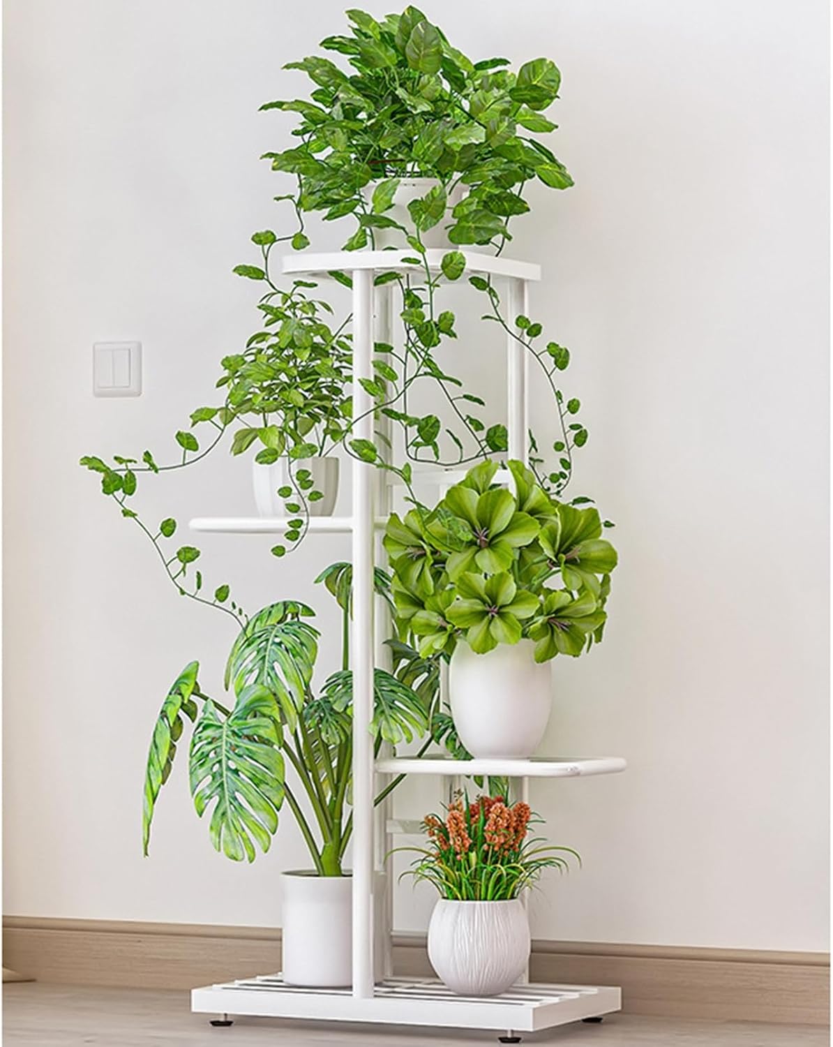 プランタースタンド ガーデンラック 屋外 室内 観葉植物 園芸ラック フラワースタンド フラワーラック 植木鉢台 盆栽棚 植物棚 多機能収納ラック 鉢スタンド 飾り台 プランター 防錆 防水 おしゃれ｜Funny Life 店