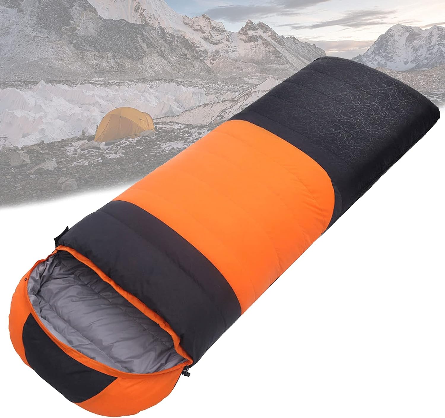 寝袋 打ち倒す シュラフ 冬用 状ぶくろ型 防寒 3kg 【少なくとも気温-30℃】 丸洗い 軽さパウダーコンパクト 洗える 車中泊 防災用 冬 難民キャンプ 継ぎ合わせる能力のある 納める袋付き添い人 アウトドア-アウトドア用寝具-スポーツ・アウトドア