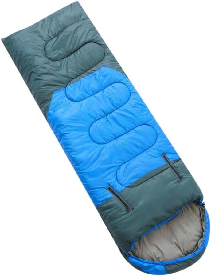 アウトドアキャンプ 暖かい寝袋 5℃以上対応 封筒型 腕出しタイプ ふんわり 寝袋 シュラフ 車中泊 グッズ コンパクト ツーリング 軽量 防災 ソロキャンプ 屋内でも使える (ブルー) 12,236円