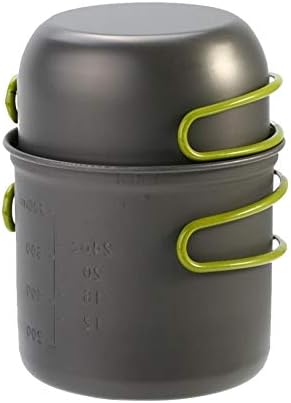 キャンプ用品 アウトドアハイキングキャンプ12人旅行用調理器具セットハンドグリップ食器ピクニック食器ポット キャンプ用品