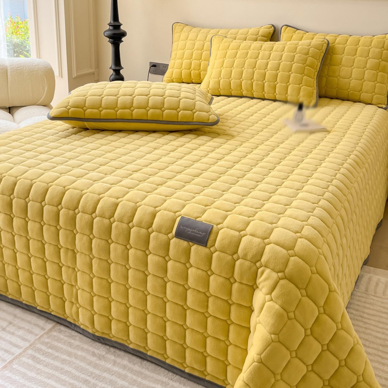 ベッド スプレッド 単品売り 230x250cm*3 ベッドカバー シングル 単品 洗える 四季通用 ベッドシーツ 北欧 おしゃれ 綿 吸湿 通気性 保温性 フラットシーツ セミダブル ピローケース