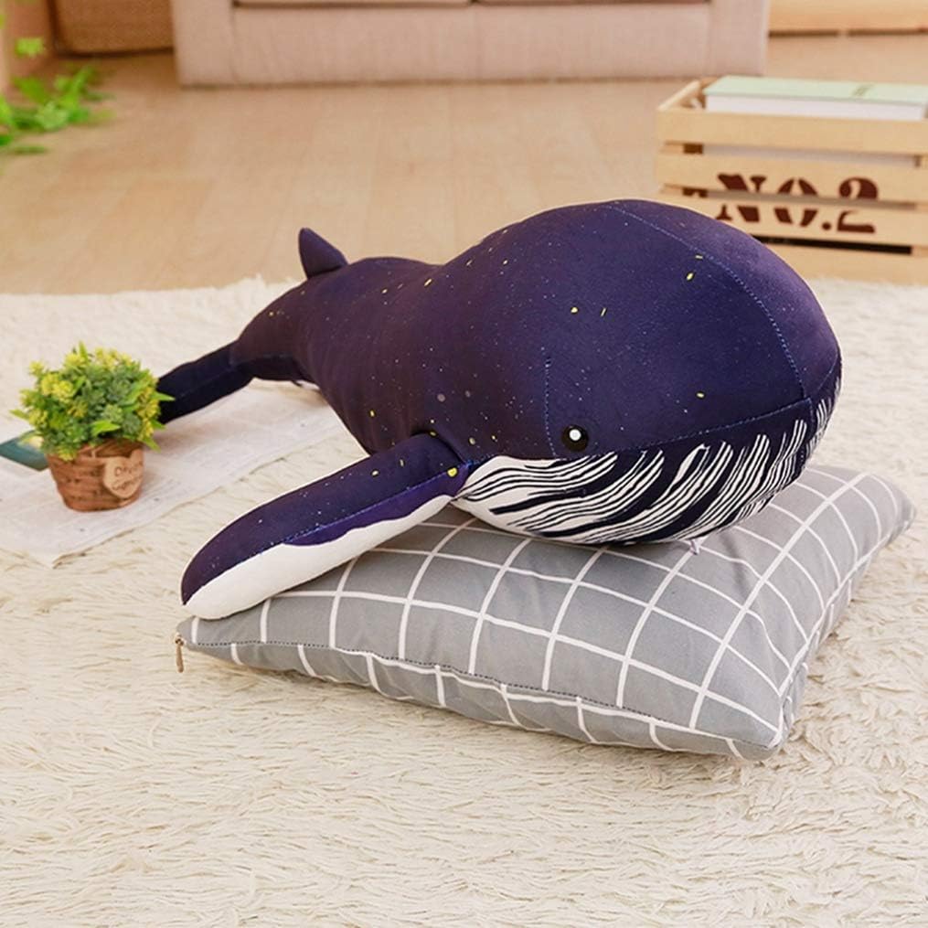 クジラぬいぐるみ デザイン 特大 かわいい おもちゃ おもしろ シロナガスク クジラ 可愛い 寝室 ふわふわ 動物 人形 ベッドルーム プレゼント 店飾り 母の日 こどもの日 誕生日 60cm 入学祝