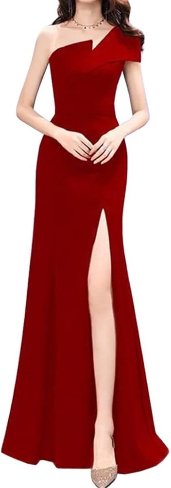 レディース ドレス マーメイドドレス ロングドレス パーティードレス イブニングドレス エレガント フォーマル スリム 着痩せ セクシー サイドスリット 結婚式 披露宴 演奏会 ホスト 宴会 パーティ