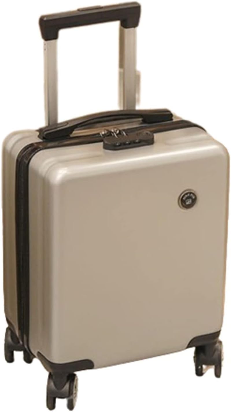 スーツケース キャリーケース 機内持ち込み 20L キャリーバッグ ファスナー式 超軽量 小型 耐衝撃 静音 ダブルキャスター 360度回転 旅行 ビジネス 出張 シルバー SSSサイズ（1-2泊）｜Funny Life 店