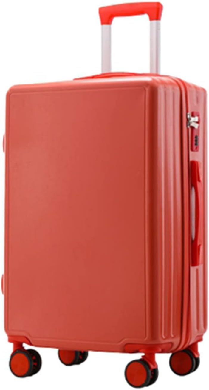 スーツケース キャリーケース 機内持ち込み 35L キャリーバッグ ファスナー式 超軽量 小型 耐衝撃 静音 ダブルキャスター 360度回転 旅行 ビジネス 出張 レッド Sサイズ（1-3泊）