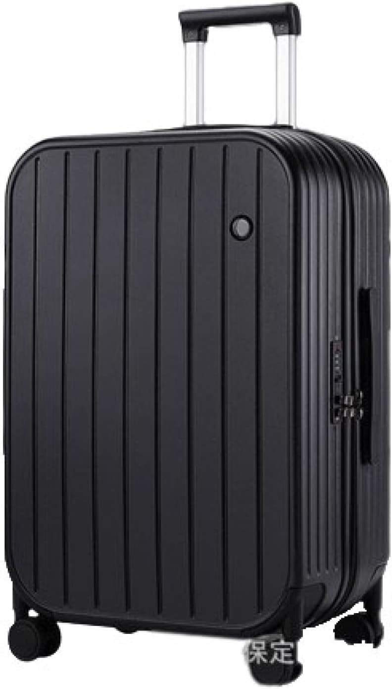 スーツケース キャリーケース 60L キャリーバッグ ファスナー式 超軽量 大型 耐衝撃 静音 ダブルキャスター 360度回転 旅行 ビジネス 出張 ブラック Lサイズ（6-8泊）｜Funny Life 店
