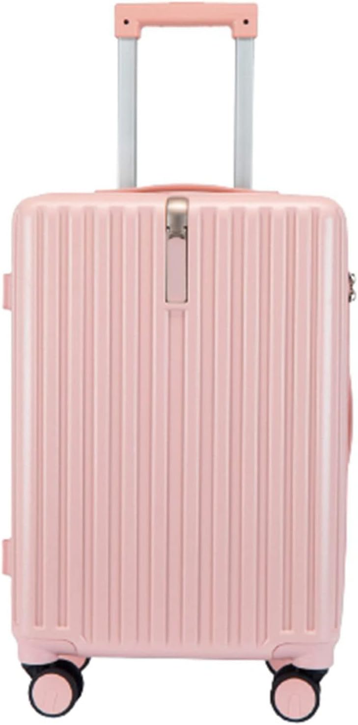 スーツケース キャリーケース 60L キャリーバッグ TSAロック搭載 ファスナー式 超軽量 大型 耐衝撃 静音 ダブルキャスター 360度回転 旅行 ビジネス 出張 ピンク Lサイズ（6-8泊）｜Funny Life 店