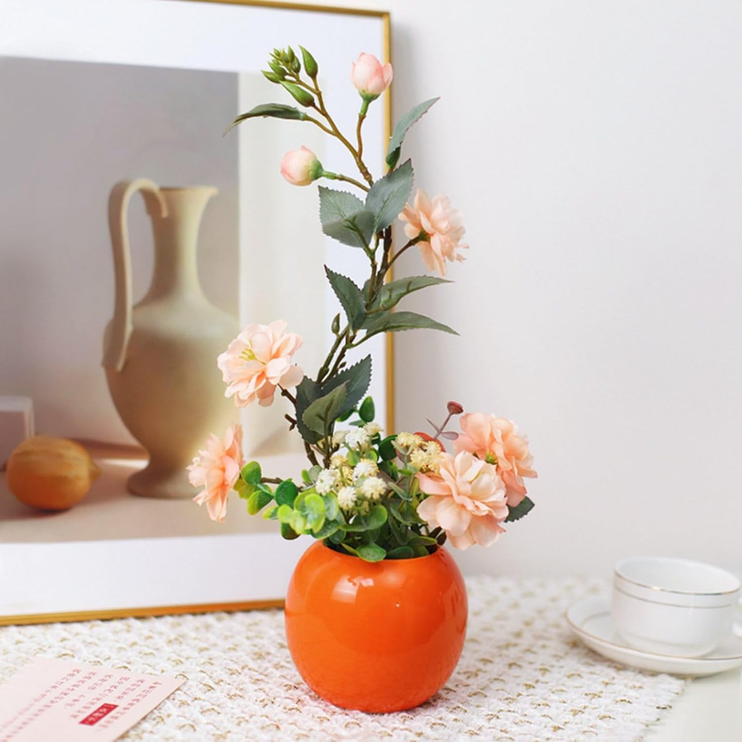 造花 枯れない花 造花インテリア 椿 バラ 観葉植物 装飾花 花束 リアル 本物そっくり 花瓶付き 人工造花 人工植物装飾 水やり不要 おしゃれ モダン 北欧 ブーケ 部屋 玄関 お見舞い インテリア