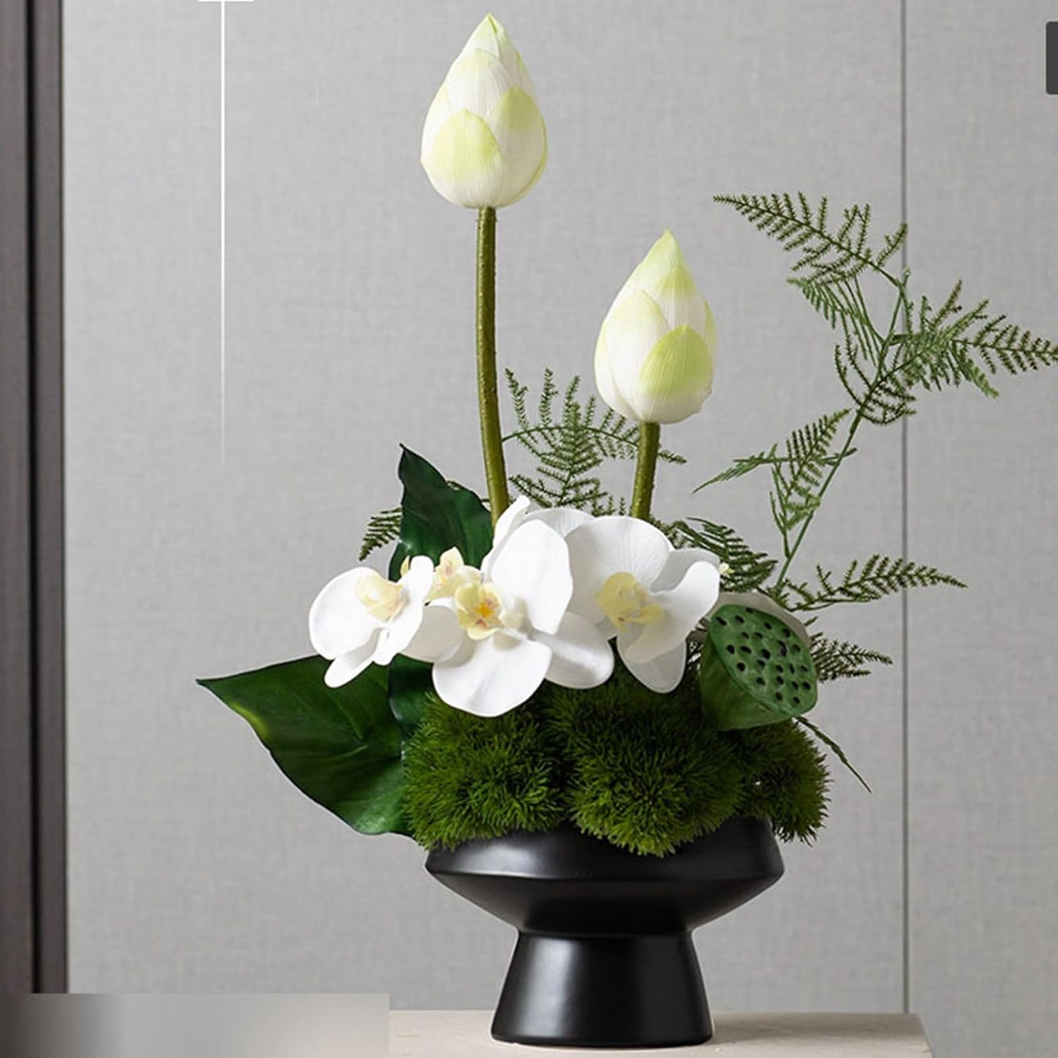 造花 花束 造花グリーン 荷 ハス 装飾花 フェイク花 本物そっくり アートフラワー フラワーアレンジメント 枯れないグリーン おしゃれ モダン 北欧 ガーデン飾り 装飾置物 贈り物 写真撮影