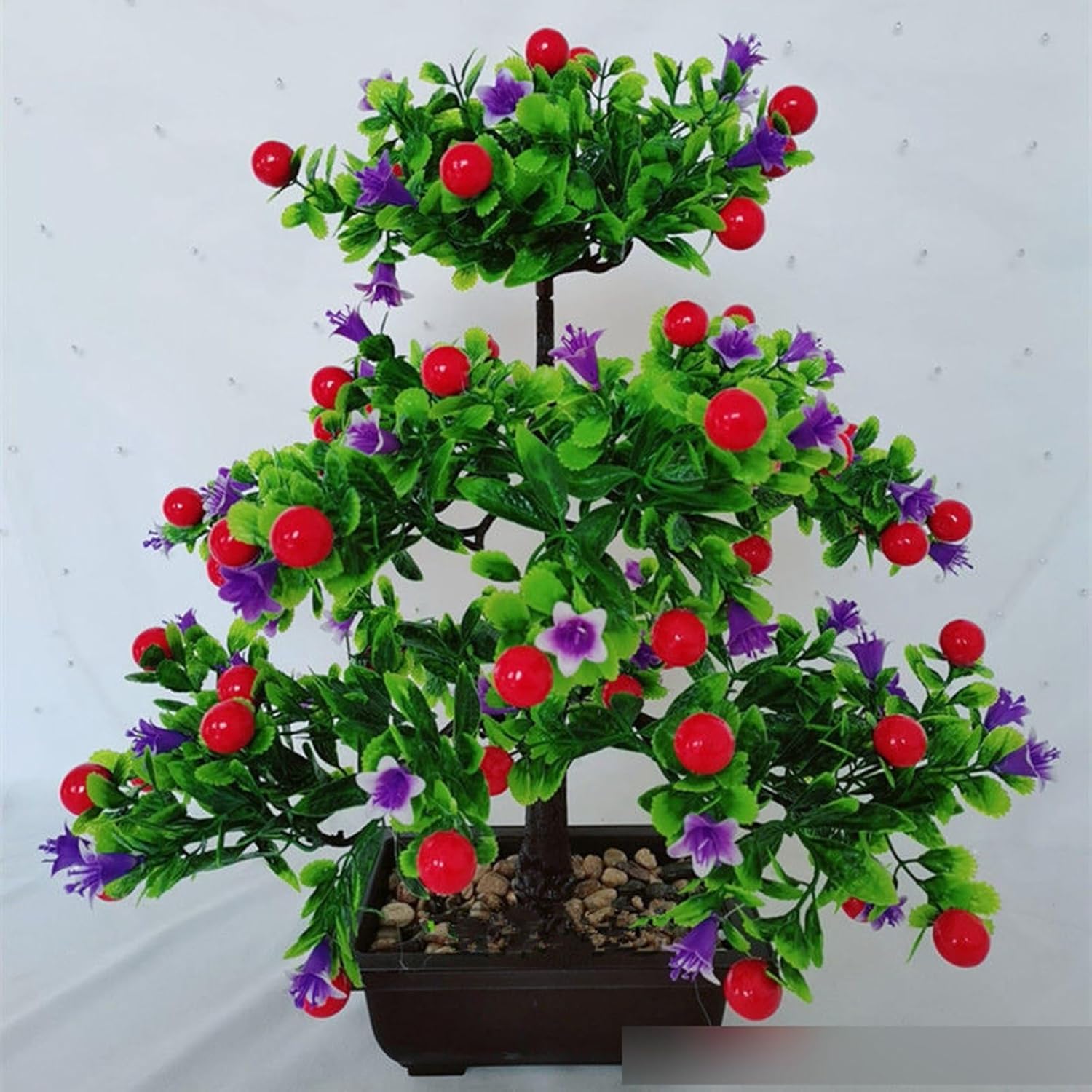 人工観葉植物 花 りんご みかん リアル 果物 本物そっくり インテリアグリーン 鉢植え フェイクグリーン ガーデン飾り お世話不要 人工葉っぱ 観葉樹 贈り物 女性プレゼント きれい 店舗｜Funny Life 店