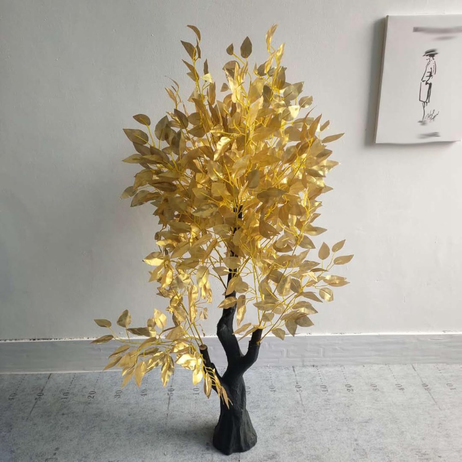 フェイクグリーン ガジュマル パキラ 観葉樹 リアル 人工観葉植物 インテリアグリーン 人工葉っぱ 大型緑葉 本物そっくり 人工植物装飾 簡単世話いらず 枯れない デコレーション 植物装飾 事務所