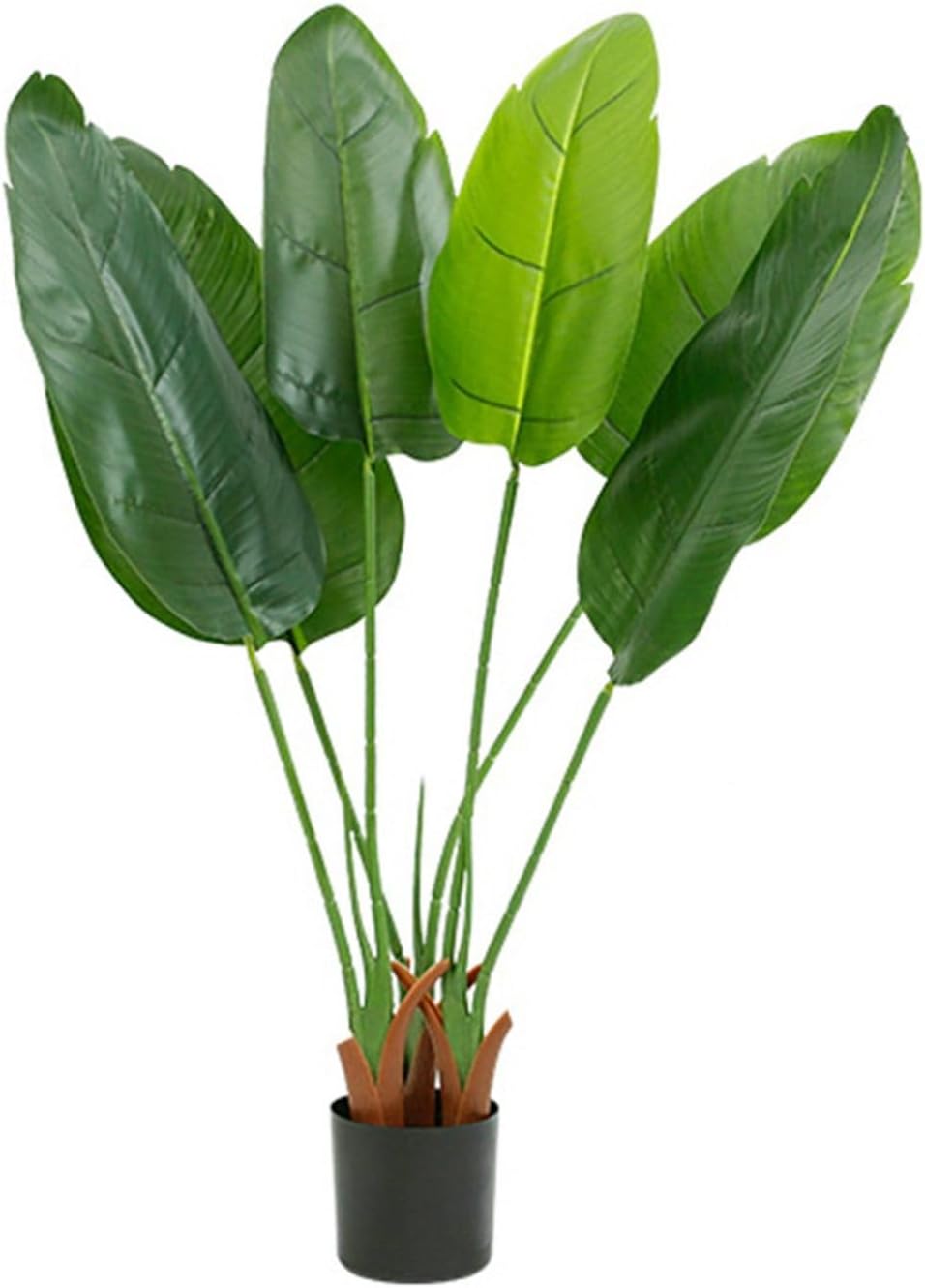 人工観葉植物 リアル モンステラ 大型 人工ヤシの葉植物 熱帯観葉樹 本物そっくり インテリアグリーン ins フェイクグリーン 枯れない 観葉植物 人工葉っぱ 人工植物装飾 インテリア|Funny Life 店