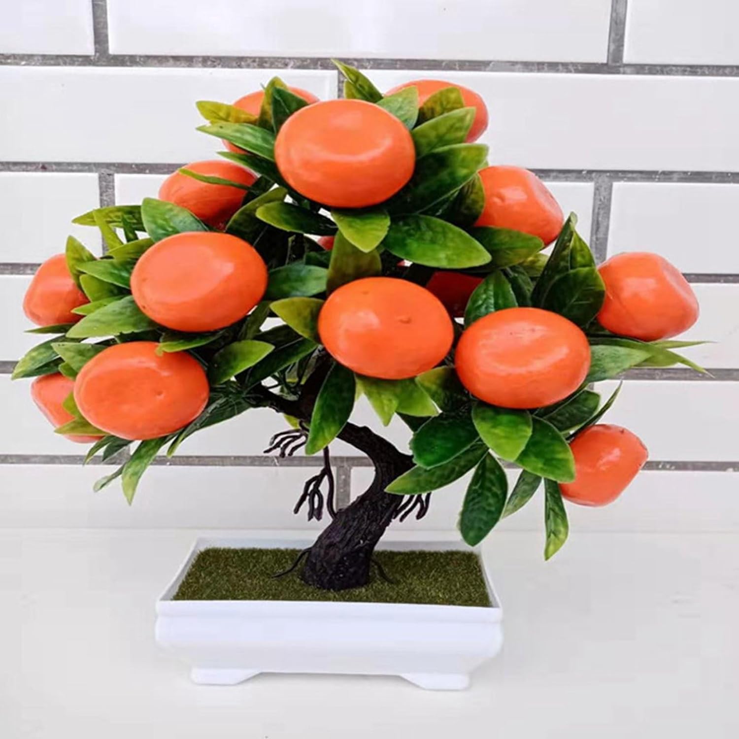 フェイクグリーン みかん りんご 桃 果物 人工観葉植物 インテリアグリーン リアル 本物そっくり 大型緑葉 人工葉っぱ 観葉樹 害虫駆除不要 北欧 アート ins ホーム 撮影小道具 結婚式 ガーデ