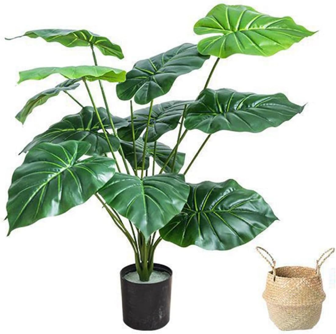 フェイクグリーン モンステラの葉 ポトス リアル 人工葉っぱ 大型 熱帯観葉樹 人工観葉植物 本物そっくり 観葉植物 人工植物装飾 観葉樹 枯れないグリーン 感謝 記念日 お見舞い ギフト