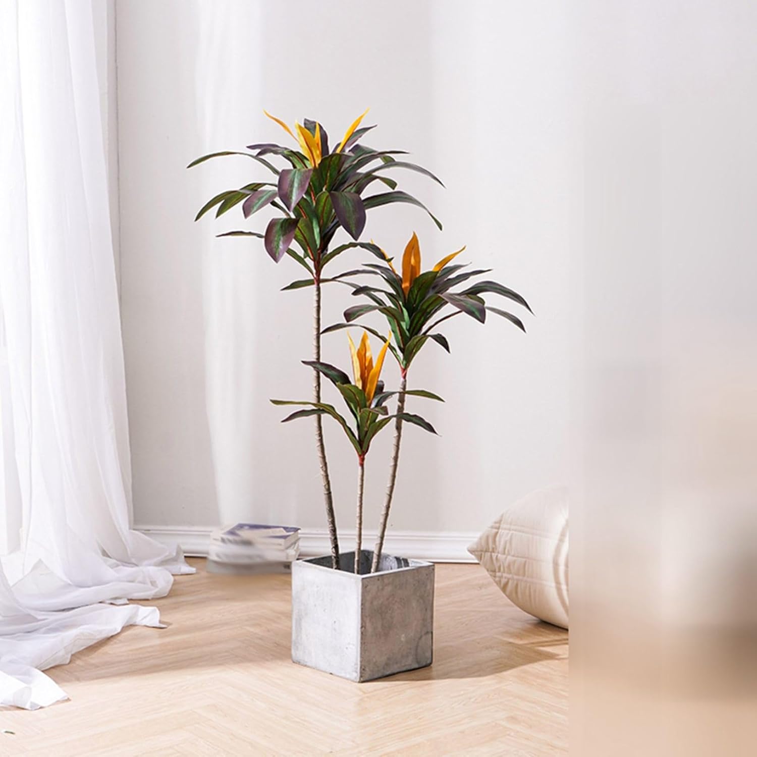 フェイクグリーン リアル 竜血樹 ドラセナ 人工観葉植物 熱帯観葉樹 インテリアグリーン 大型 本物そっくり 観葉植物 人工葉っぱ 人工植物装飾 お世話不要 枯れない ご挨拶 パーティーの結婚式｜Funny Life 店 15,929円