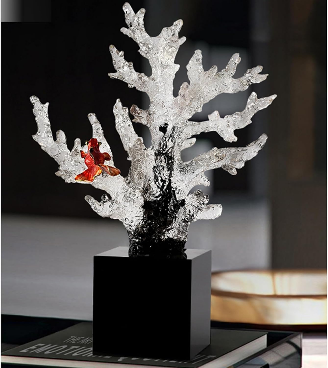 珊瑚 サンゴ 置物 クリエイティブ 工芸品 オーナメント 本物そっくり 風水 財運 招財 運気アップ 開運 金運アップ クリスタル パワーストーン リビングルーム 玄関 卓上 オフィス プレゼント ギ